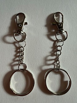 Kit de fabrication de porte-clés avec porte-clés et anneaux