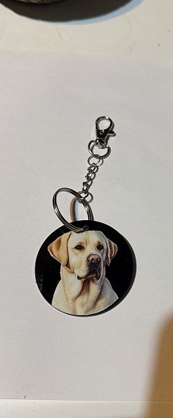 Porte-clés avec photo de chien 6€