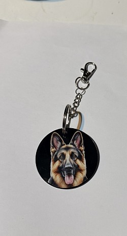 Porte-clés avec photo de chien Berger allemand 6€