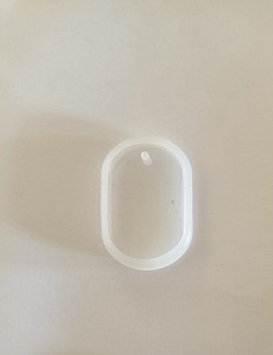 Moules silicone pour pendentif personnalisé 3,5 cm par 5.0 cm épaisseur, 5 mm modèle 30 € ( numéro 14)