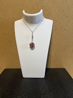 Collier avec cercle en verre, arbre de vie 5€