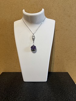 Collier avec cercle en verre, arbre de vie 5€