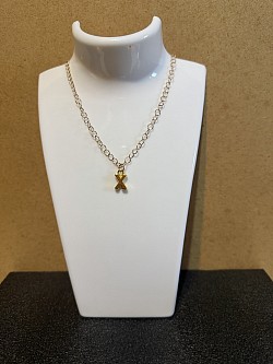 Collier avec pendentif lettre X 5€