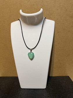 colliers avec pendentifs en forme de cœur en cristal, N 3