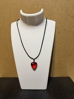 colliers avec pendentifs en forme de cœur en cristal, N 6