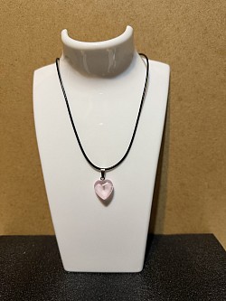 colliers avec pendentifs en forme de cœur en cristal, N 11