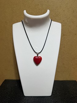 colliers avec pendentifs en forme de cœur en cristal, N 17