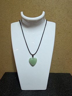 colliers avec pendentifs en forme de cœur en cristal, N 24