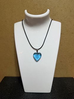 colliers avec pendentifs en forme de cœur en cristal, N 30