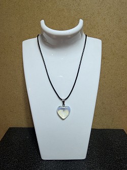 colliers avec pendentifs en forme de cœur en cristal, N 31