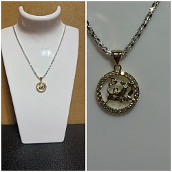 Collier avec signe astrologique 12€