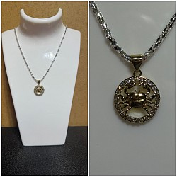 Collier avec signe astrologique 12€