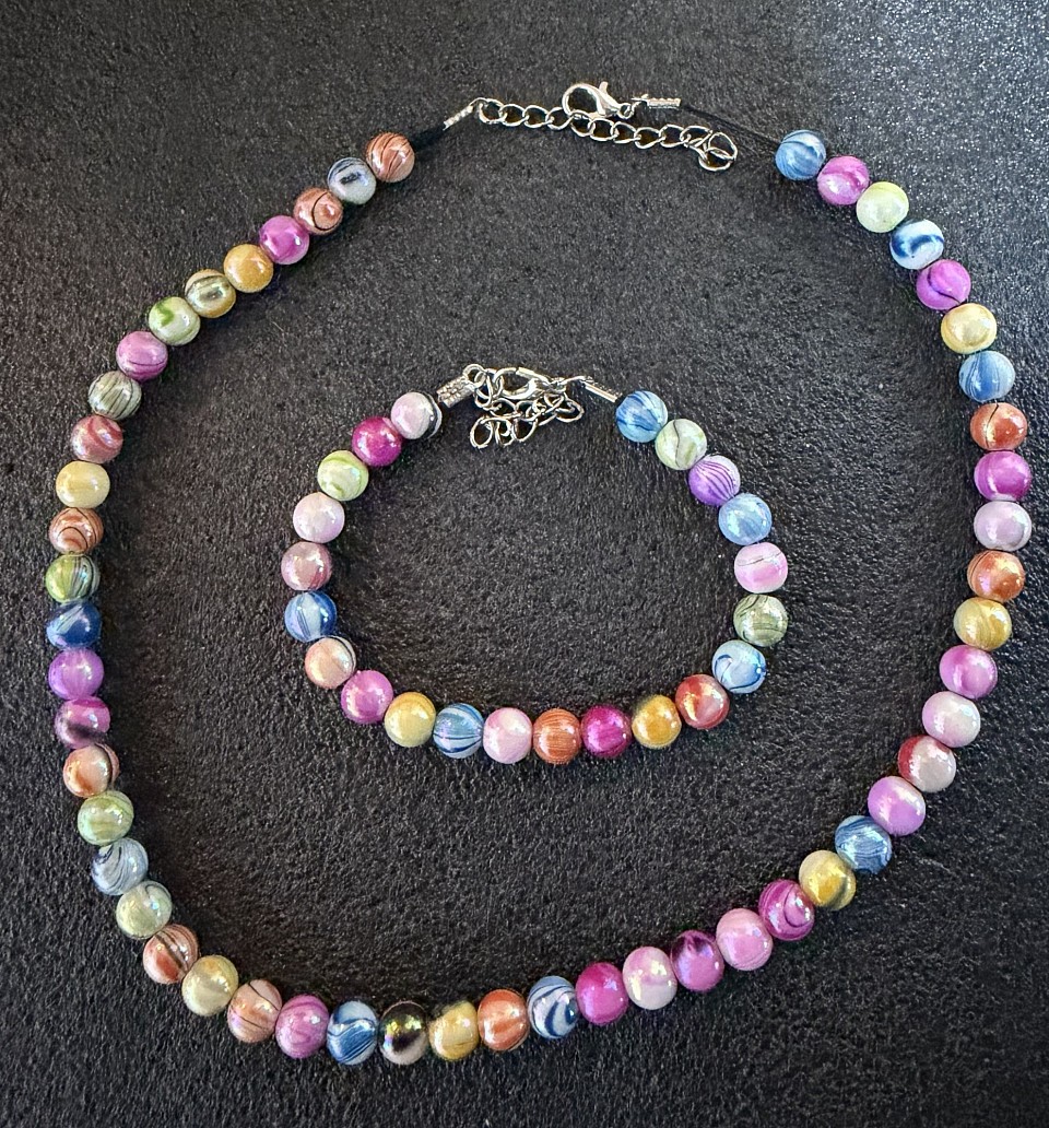 Collier plus bracelet personnalisé 25€